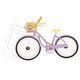 Bicycle with Flowers Die-cut Invitations Image 4 of 4